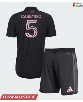 Günstige Inter Miami Casemiro #5 Auswärts Trikotsatzt Kinder 2026-27 Kurzarm (+ Kurze Hosen)